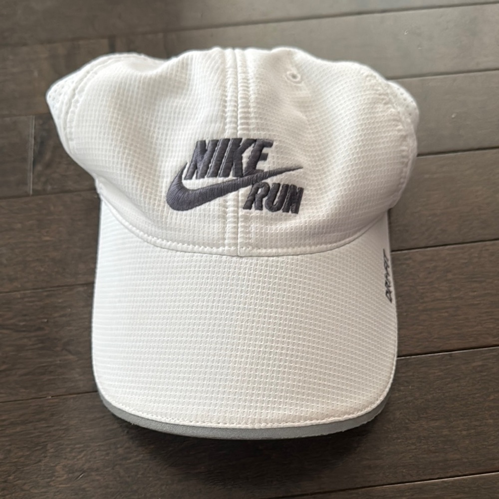 Nike White Running Hat
